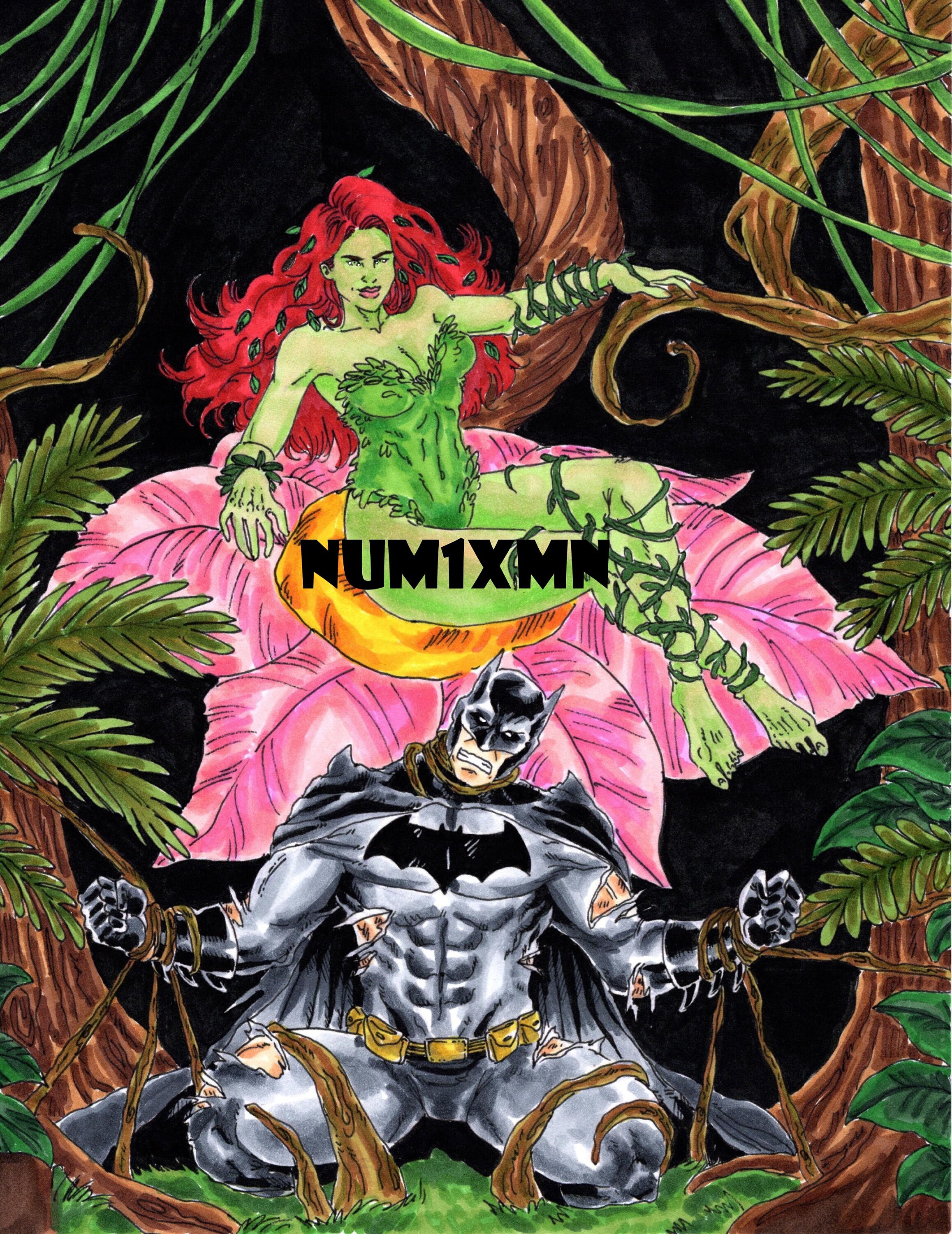 Batman vs poison ivy comic