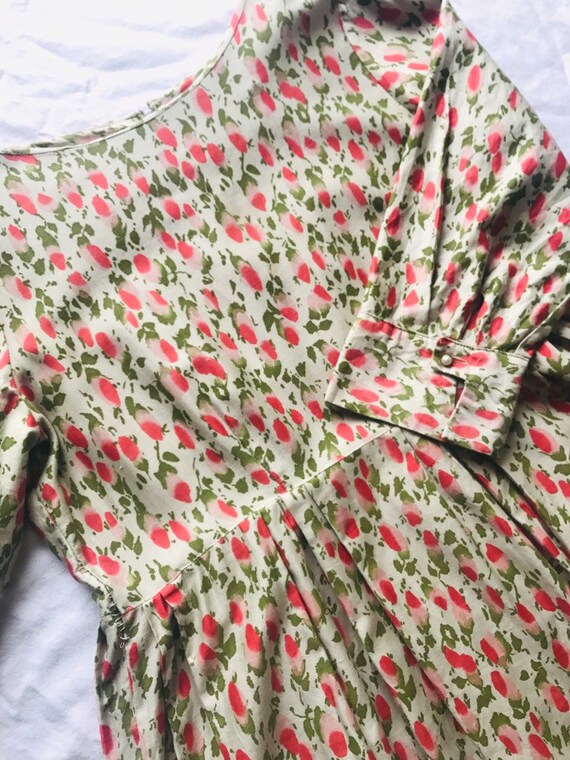 1950's Large Floral Dress