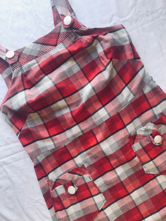1940's/1950's Plus Size Plaid Dress