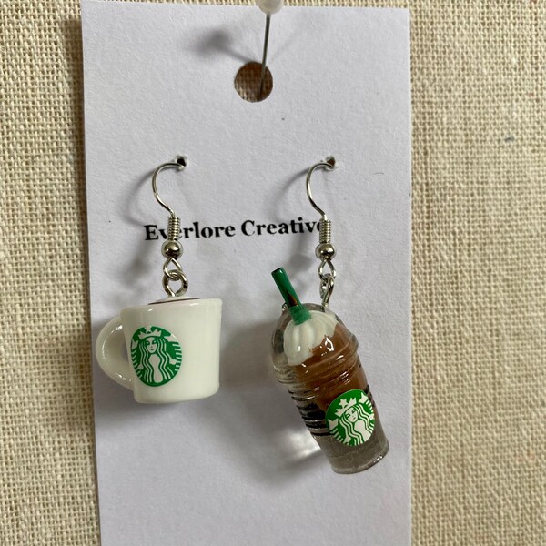 Coffee Mug Earrings Etsy