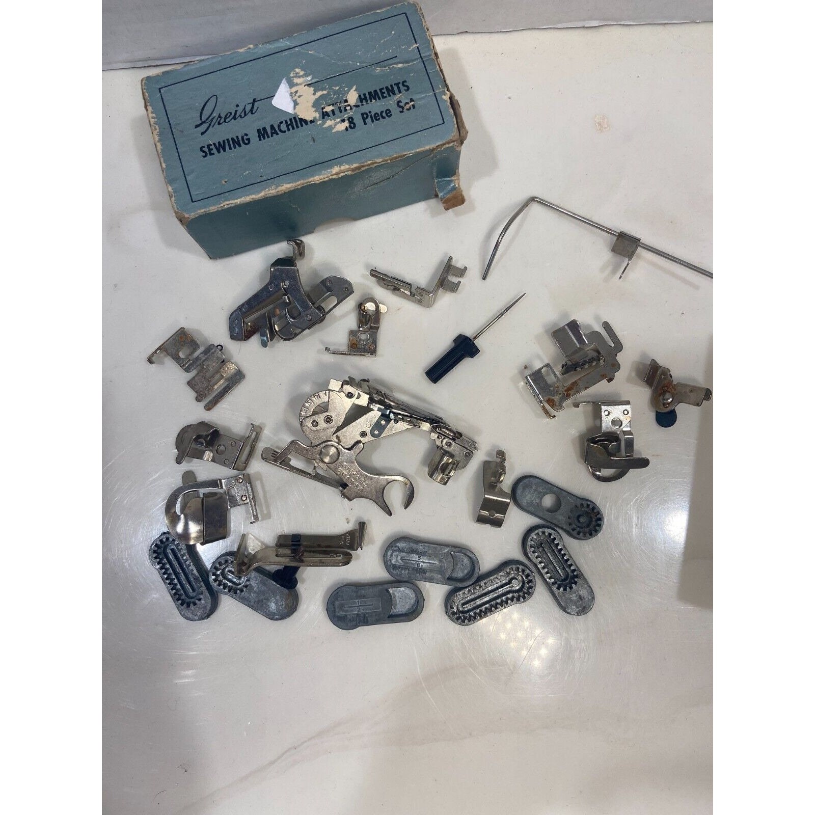 VINTAGE Greist Sewing Machine Attachments USA See Description Etsy