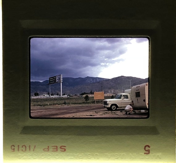 Slide Photo Us Route 66 Albuquerque Mountains Koa Etsy
