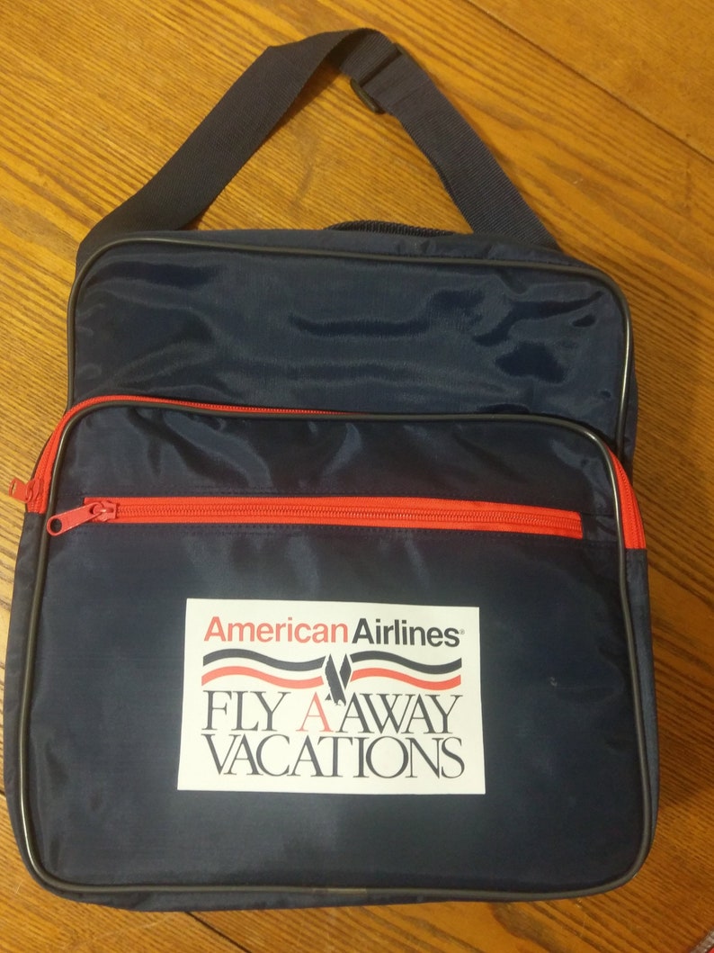 Vintage Travel Bag American Airlines Fly AAway Vacations Etsy