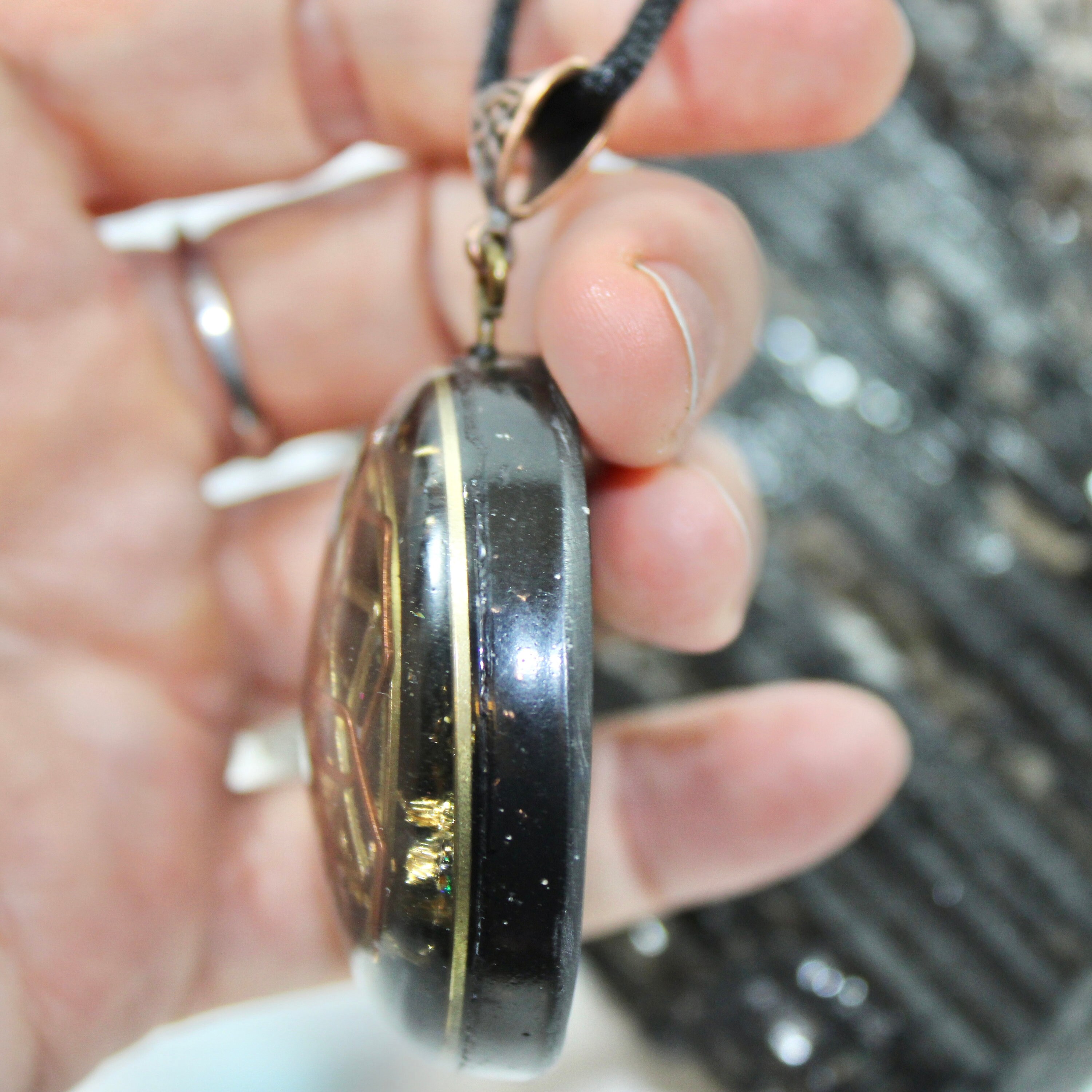 Cosmic Shield | Shungite Sacred Geometry Orgonite Pendant | EMF ...