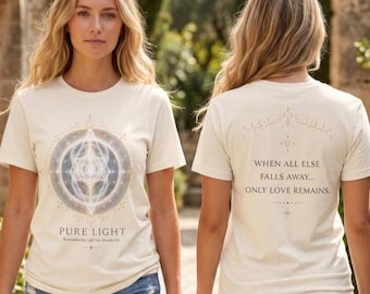 Pure Light Sacred Geometry Shirt | Spiritual T-Shirt | Meditation Yoga Tee | Gift | Comfort Colors® 1717 | Metaphysical Shirt