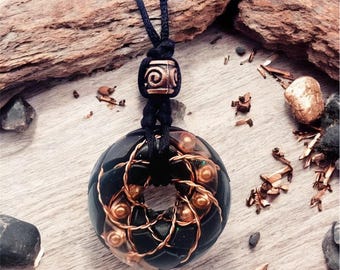 Orgonite Torus Pendant | EMF Protection | Rodin Coil | Sacred Geometry | Energy Tool | Scalar Field Harmonizer | 3-6-9 | Copper Wire Wrapped