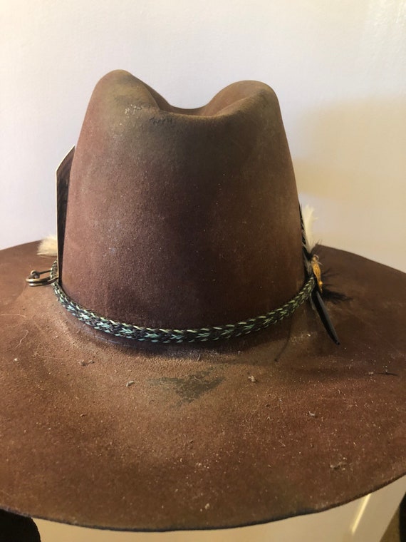 Vintage, distressed western hat