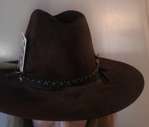 Vintage distressed western hat