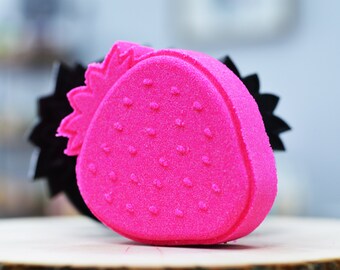 Flat Strawberry Bath Bomb Mold