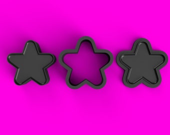 Flat Star Bath Bomb Mold STL Download