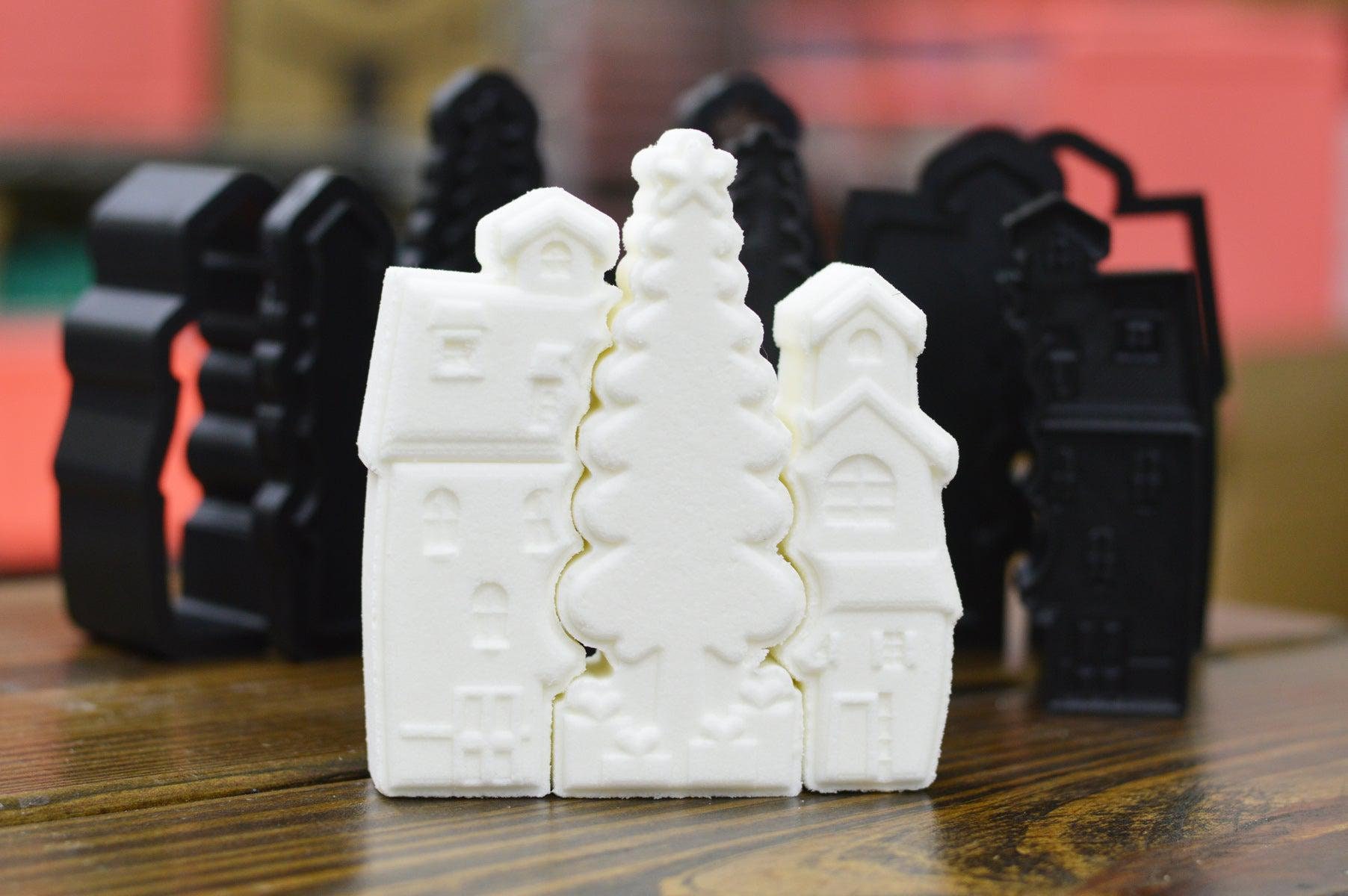 Village Set Bath Bomb Mold