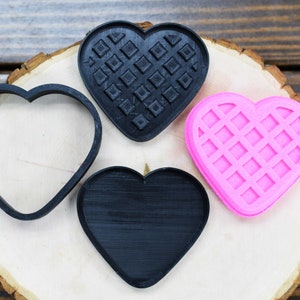 Heart Waffle Bath Bomb Mold