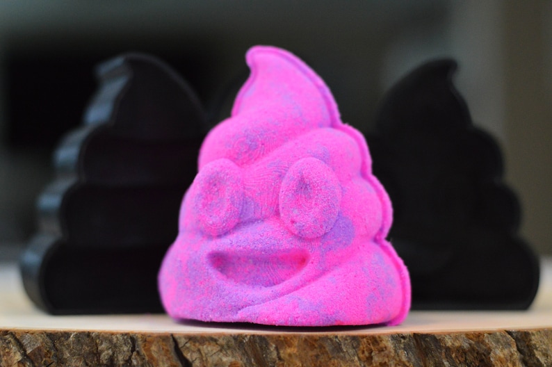 Poop Emoji baño bombo molde, baño bombo moldes, poop Emoji Bomba Hand Press, 3 pieza imagen 1