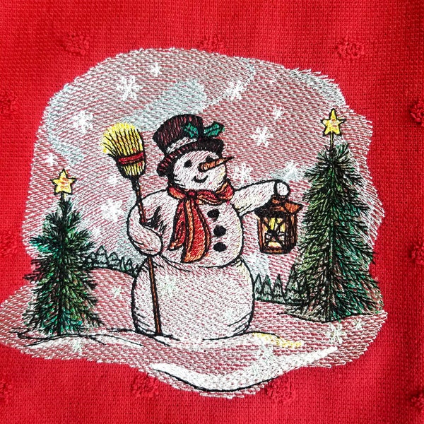 Snowman Towel - Etsy