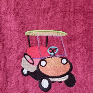 Embroidered Golf Towel with Clip