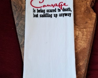 Courage Flour Sack Kitchen Towel