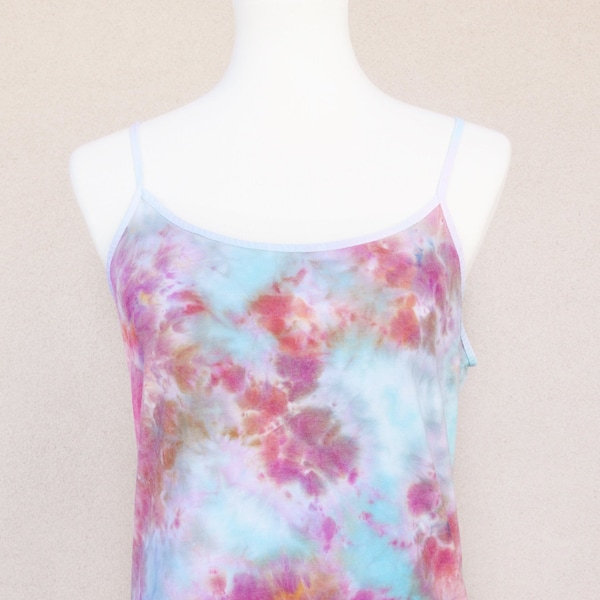 Tie-Dyed Camisole Tank Top, Spaghetti Strap, Layering tank top - X-SMALL
