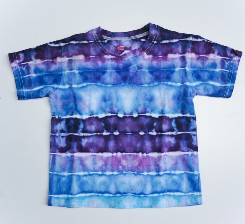 BOYS Toddler/Child Tie Dyed Shirt Ice Dyed Blue & | Etsy