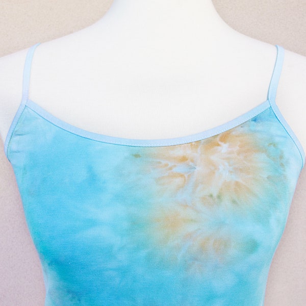 Tie-Dyed Camisole Tank Top, Spaghetti Strap, Layering tank top - SMALL