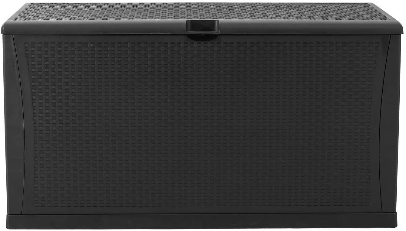 Caja de almacenamiento de patio de mimbre caja de cubierta de | Etsy