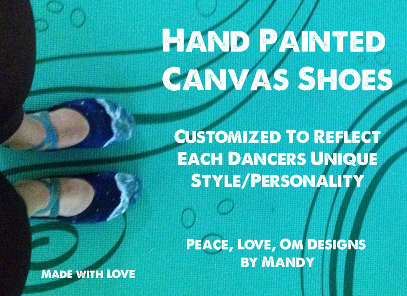 custom paint canvas adult dance shoes (ballet, jazz, contemporary, all dance)