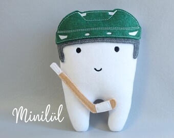 HOCKEY player tooth fairy :) pillow