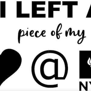 Piece of My Heart SVG - Digital SVG File ONLY - Cricut Files - Silhouette Files