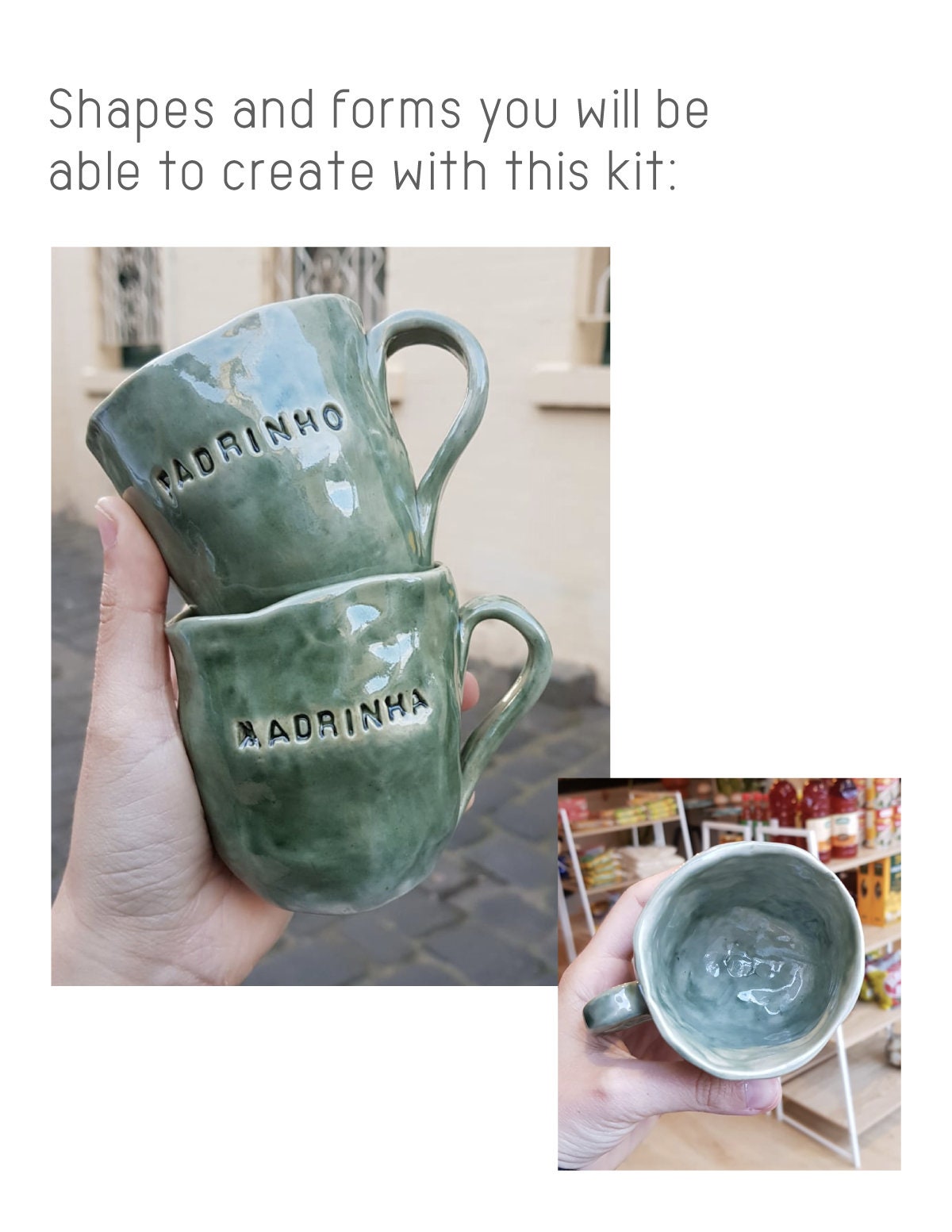 DIY Pottery Kit Make your own pottery mug or ceramic planter Etsy
