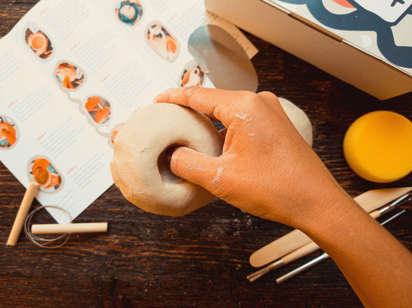 DIY Pottery Kit Clay Kit Make Your Own Pottery Mug or Etsy