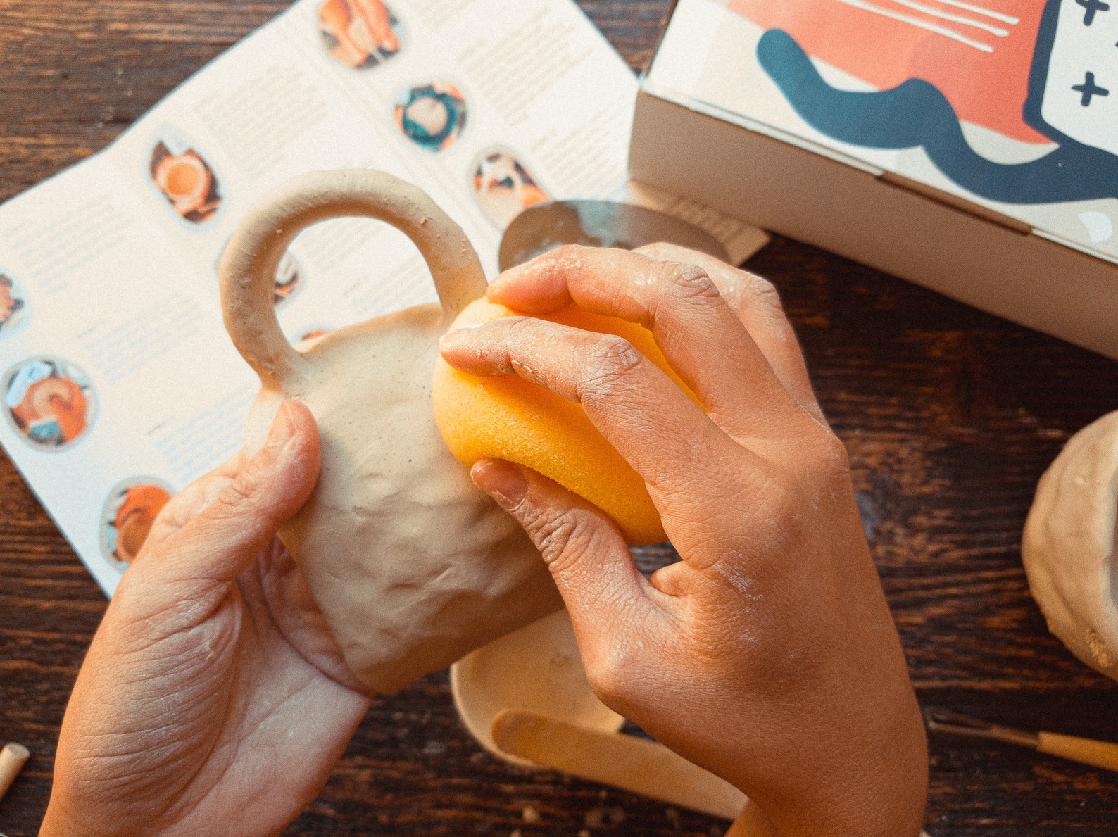 DIY Pottery Kit Clay Kit Make Your Own Pottery Mug or Etsy