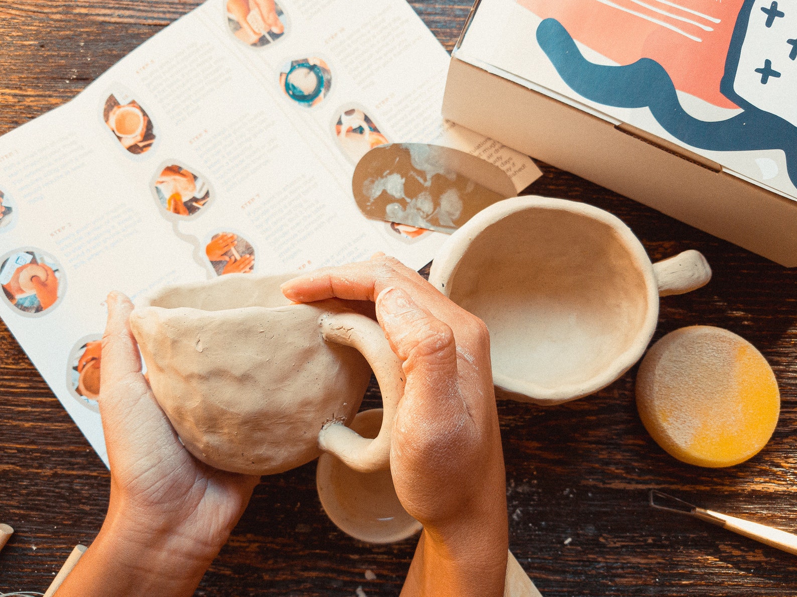 DIY Pottery Kit Clay Kit Make Your Own Pottery Mug or Etsy