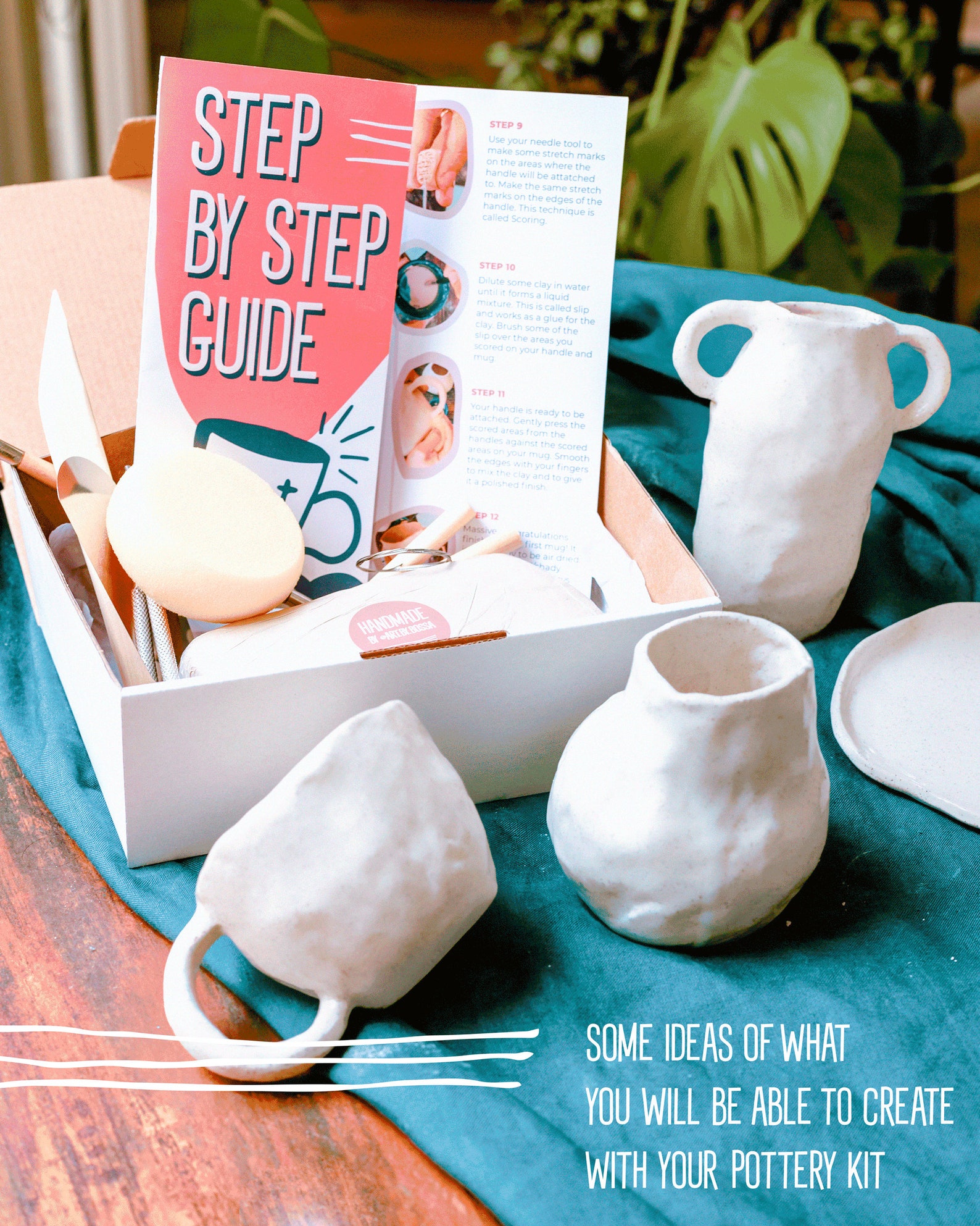 DIY Pottery Kit Clay Kit Make Your Own Pottery Mug or Etsy