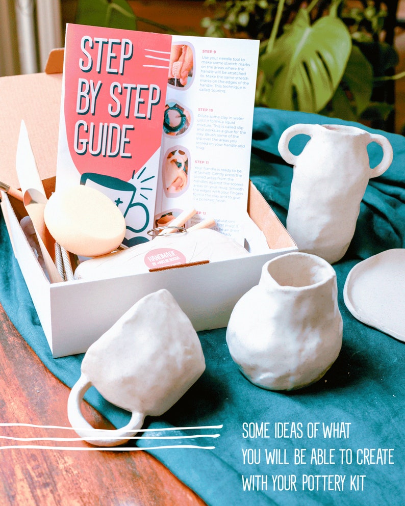 DIY Pottery Kit Clay Kit Make Your Own Pottery Mug or Etsy