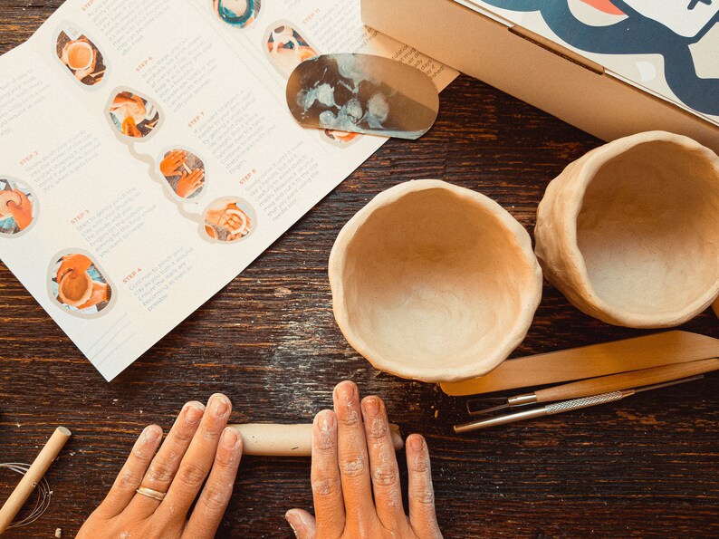 DIY Pottery Kit Clay Kit Make Your Own Pottery Mug or Etsy