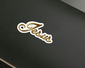 Jesus Vinyl Decal Jesus Sticker Water Resistant Christian Bible Sticker Jesus Decal Computer Refrigerator Window Jesus Decal