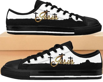 Christian Sneakers Mens Religious Shoes Jesus Tennis Shoes Christian Shoes Faith Apparel Faith Sneakers Religious Sneakers