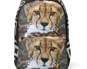 Cheetah Backpack Fabric Pack Wild Animal School Backpack Kids Boys Men Women Book Bag Gift Cheetah