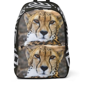 Cheetah Backpack Fabric Pack Wild Animal School Backpack Kids Boys Men Women Book Bag Gift Cheetah