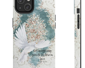Scripture iPhone Case Christian Phone Case iPhone Bible Verse Case, Religious iPhone Case Spiritual Gift Mom Christian Women iPhone Case