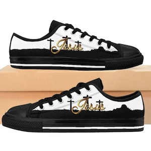 Christian Sneakers Womens Jesus Tennis Shoes Jesus Christian Shoes Faith Sneakers Religious Womens Shoes Christian Gift Women