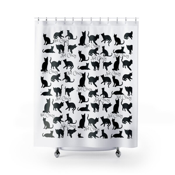Cat Shower Curtain Etsy