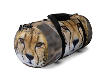 Cheetah Duffle Bag Wildlife Sports Gym Bag Mens Travel Bag Weekend Bag Duffel Bag Womens Nature Teen Boys Gift Idea Girls