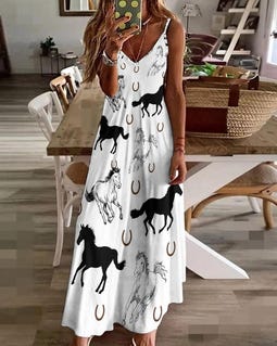 casual print dresses Sea Shell Chic Women's Dresses,Casual Maxi with Pockets,Short Sleeve A-Line Dress Black at Amazon Women's Clothing store It is swingy The Festival Shop Ching's Closet - Elegant Size:EU42