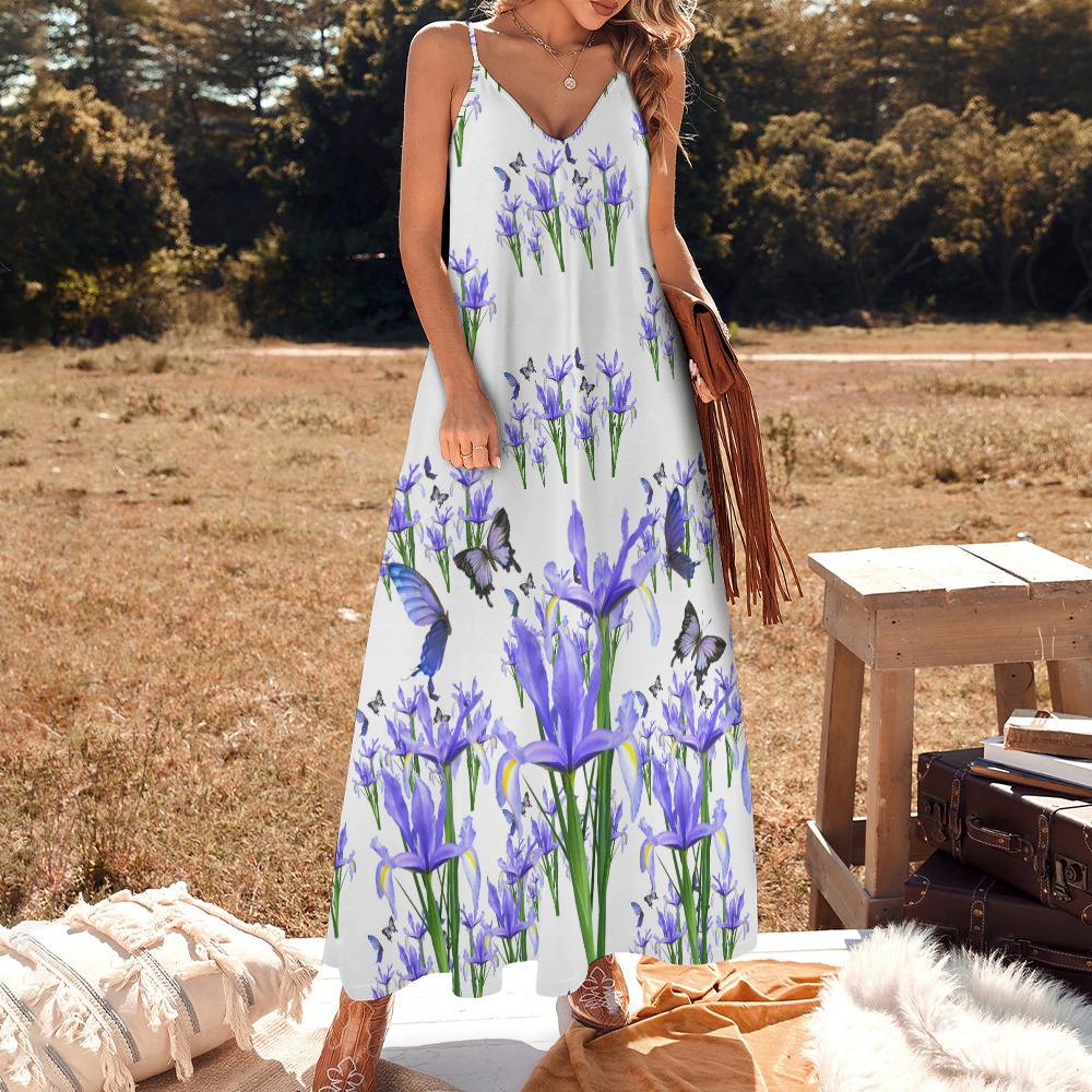 purple iris dress Iris Maxi Dress in Purple
