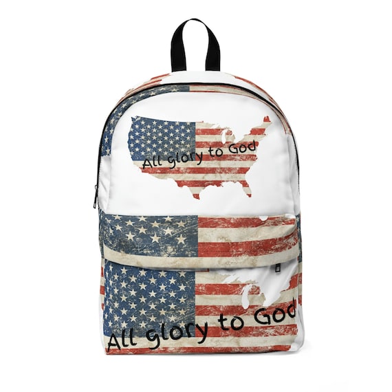 American Flag Backpack USA Patriotic Backpack God Backpack  display picture 1