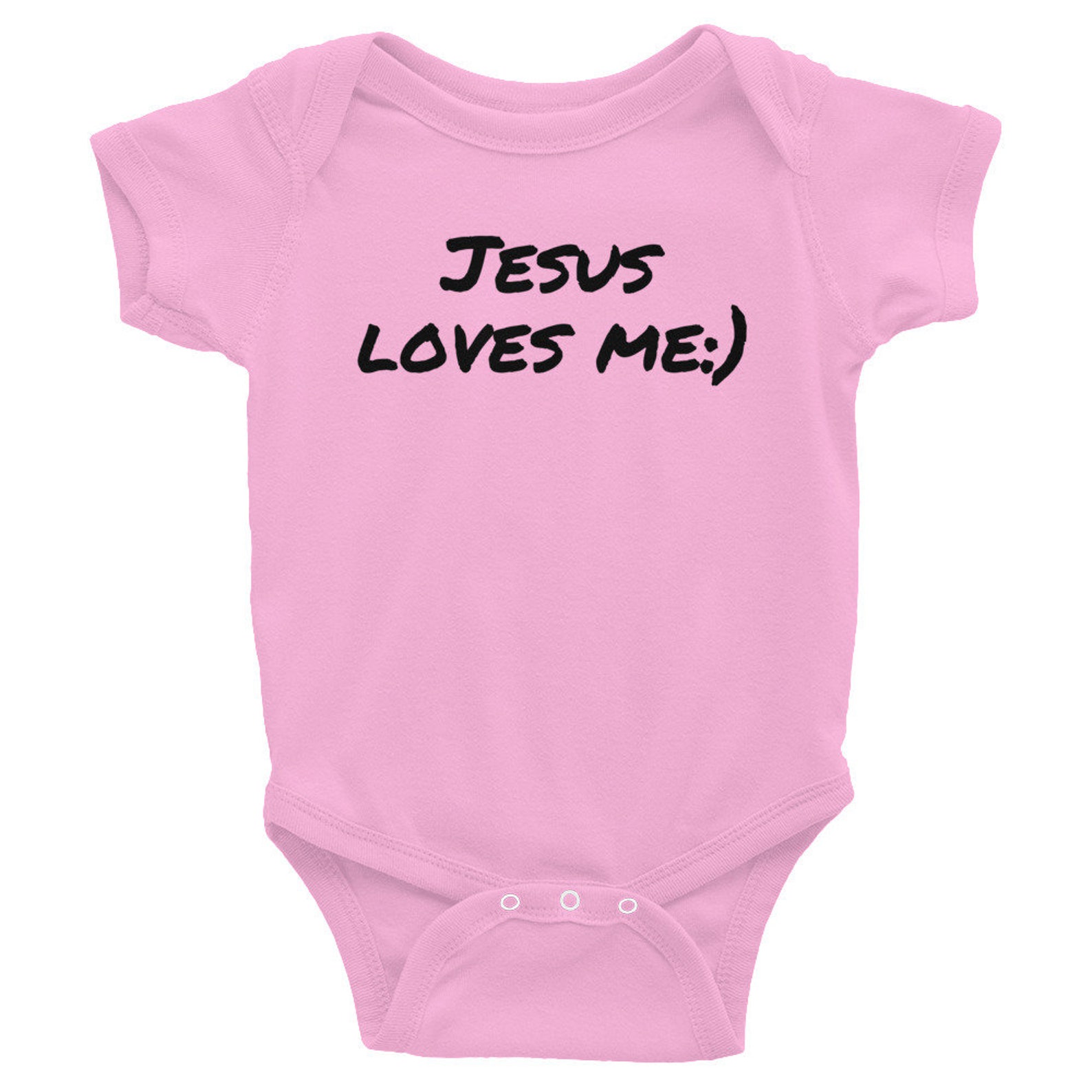 Infant Onesie Jesus Loves Me Baby Clothing Christian Gift | Etsy