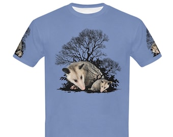 Kids Possum T Shirt Opossum Shirt Boys Gift Girls Cute Animal T Shirt Ships to USA Only Nature Shirt Boy Birthday Gift Back Front Design