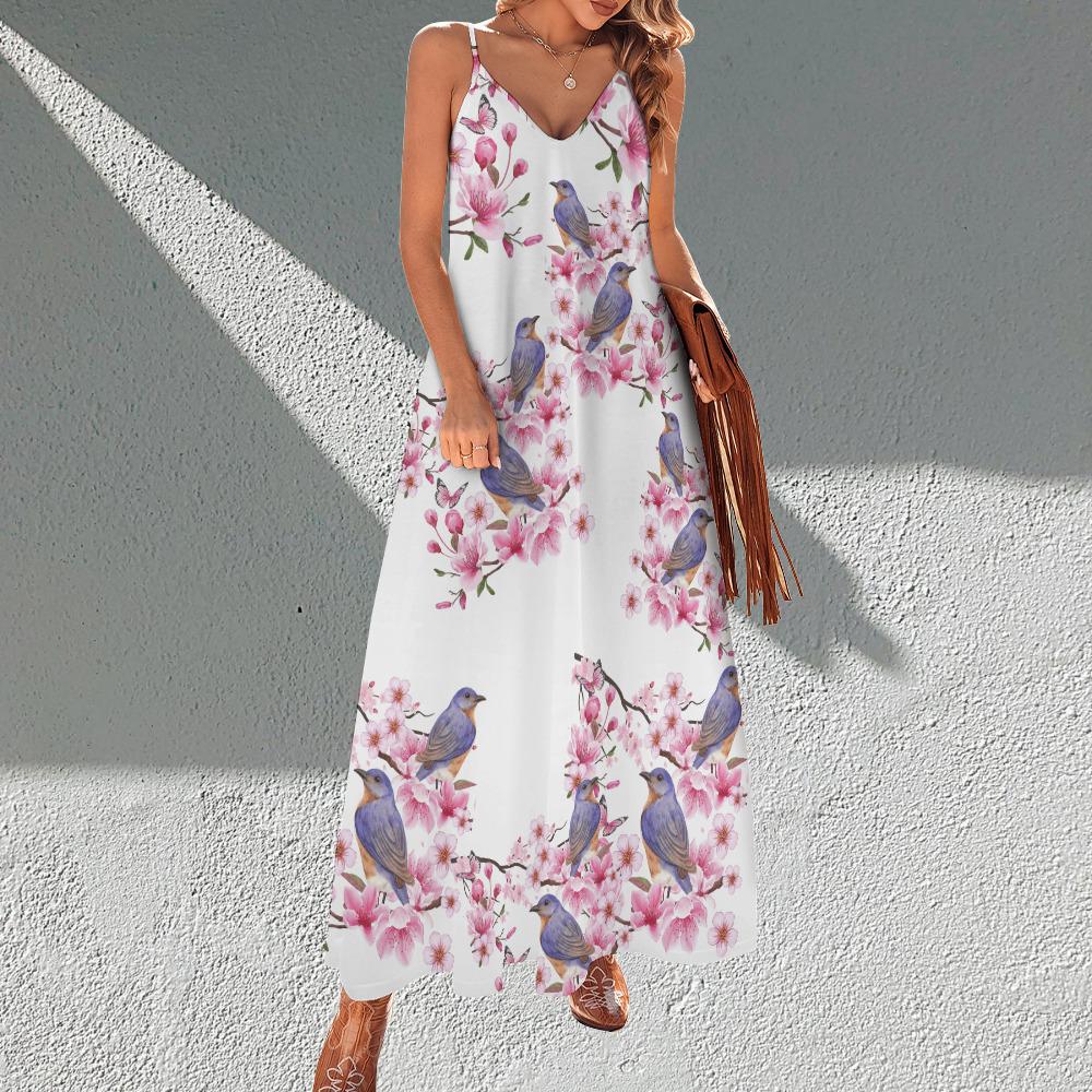 Cherry Blossom Maxi Dress - Etsy