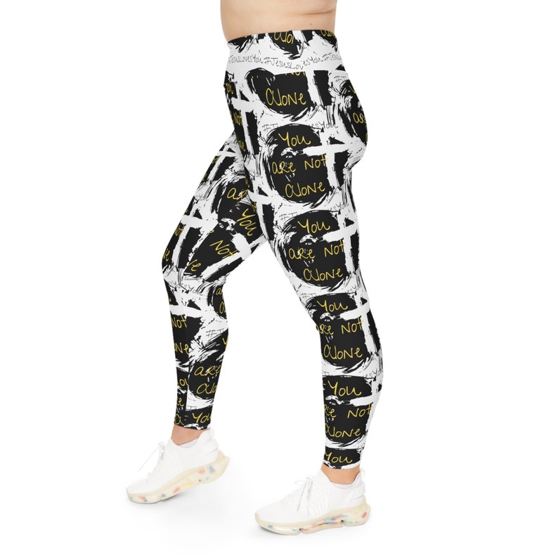 Christian Plus Size Leggings Jesus Leggings Faith Plus Size Apparel Bible Leggings Plus Size