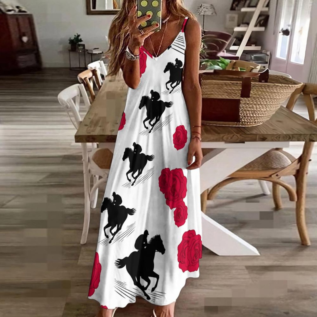 halter neck cotton maxi dress Women's Bohemian Spring Sleeveless Grey White House Black Market Satin Champagne Colored Dresses winter cocktail dresses Color:Blue Leopard